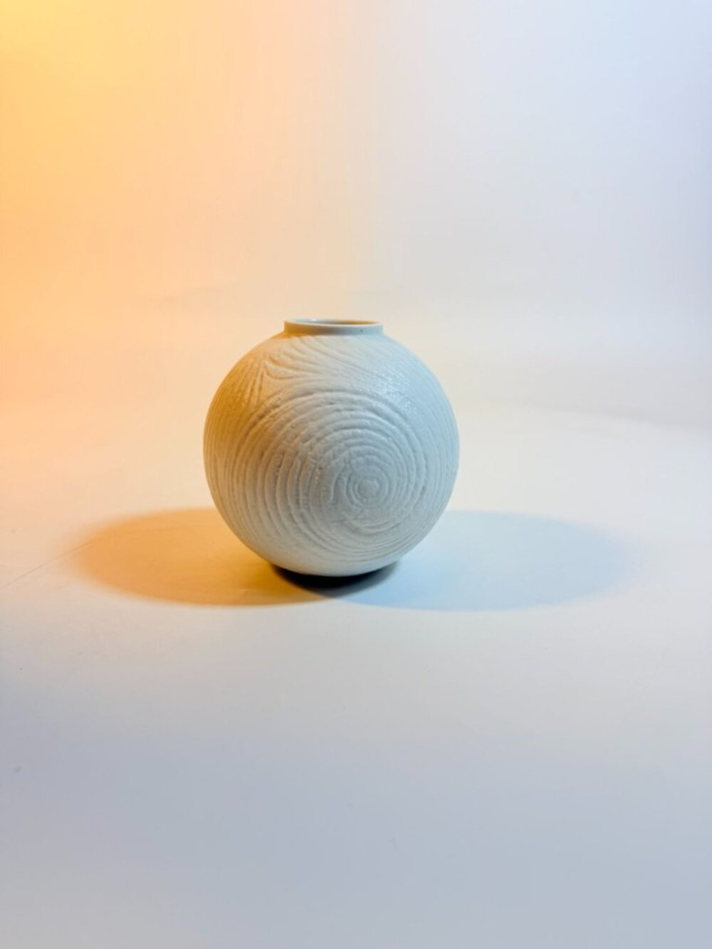 Vase Rosenthal Studio Line Martin Freyer Op Art Modernist Matte white bisque por - Picture 2 of 16